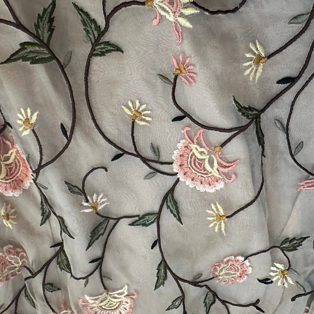 Anthropologie Let Me Be Love Actually Patchwork Silk Blouse - Picture 8 of 10